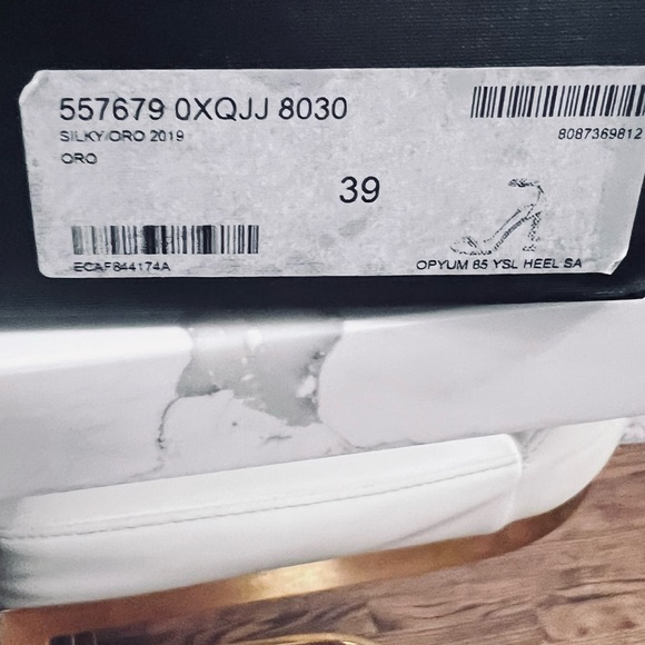 COPY - Gold Opyum YSL logo heel with gold hardware - Picture 5 of 14